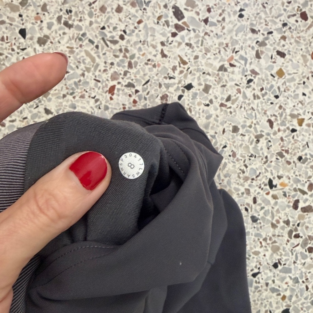 Lululemon Create your Calm 7/8 tight high rise leggings dark gray shadow 8 - Picture 4 of 6